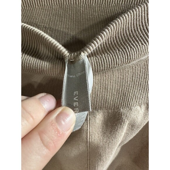 Everlane‎ The Seamless High Rise Stretchy Ribbed Legging Tan XS/S Casual - Picture 4 of 8